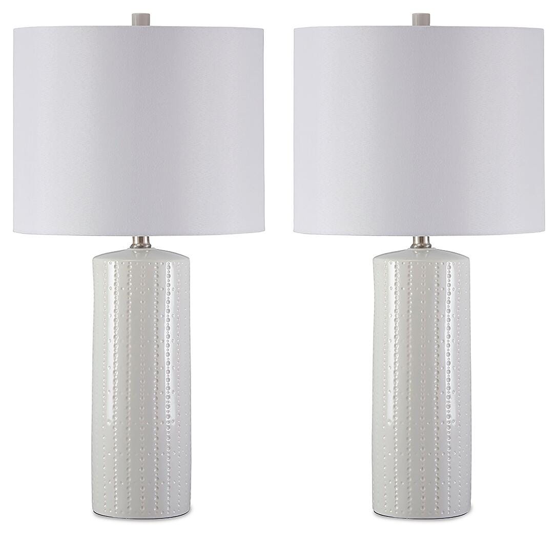 Steuben Ceramic Table Lamp (2/CN) - White