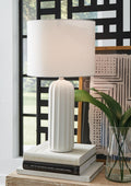 Clarkland Ceramic Table Lamp (2/CN) - White