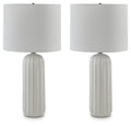 Clarkland Ceramic Table Lamp (2/CN) - White