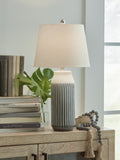Afener Ceramic Table Lamp (2/CN) - Blue/Beige