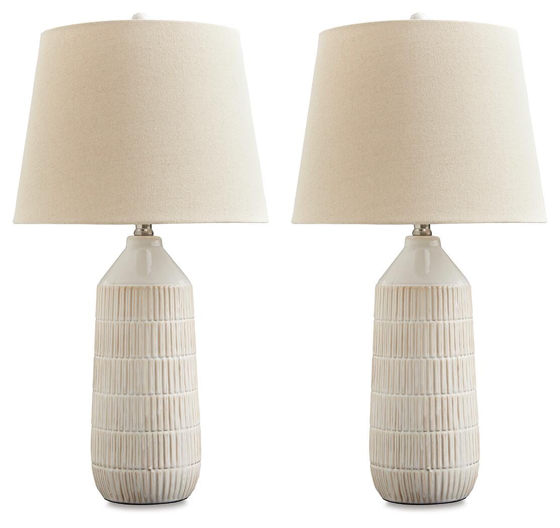 Willport Ceramic Table Lamp (2/CN) - Off White