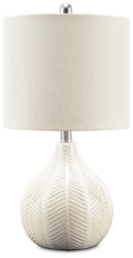 Rainermen Ceramic Table Lamp (1/CN) - Off White