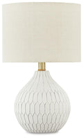 Wardmont Ceramic Table Lamp (1/CN) - White