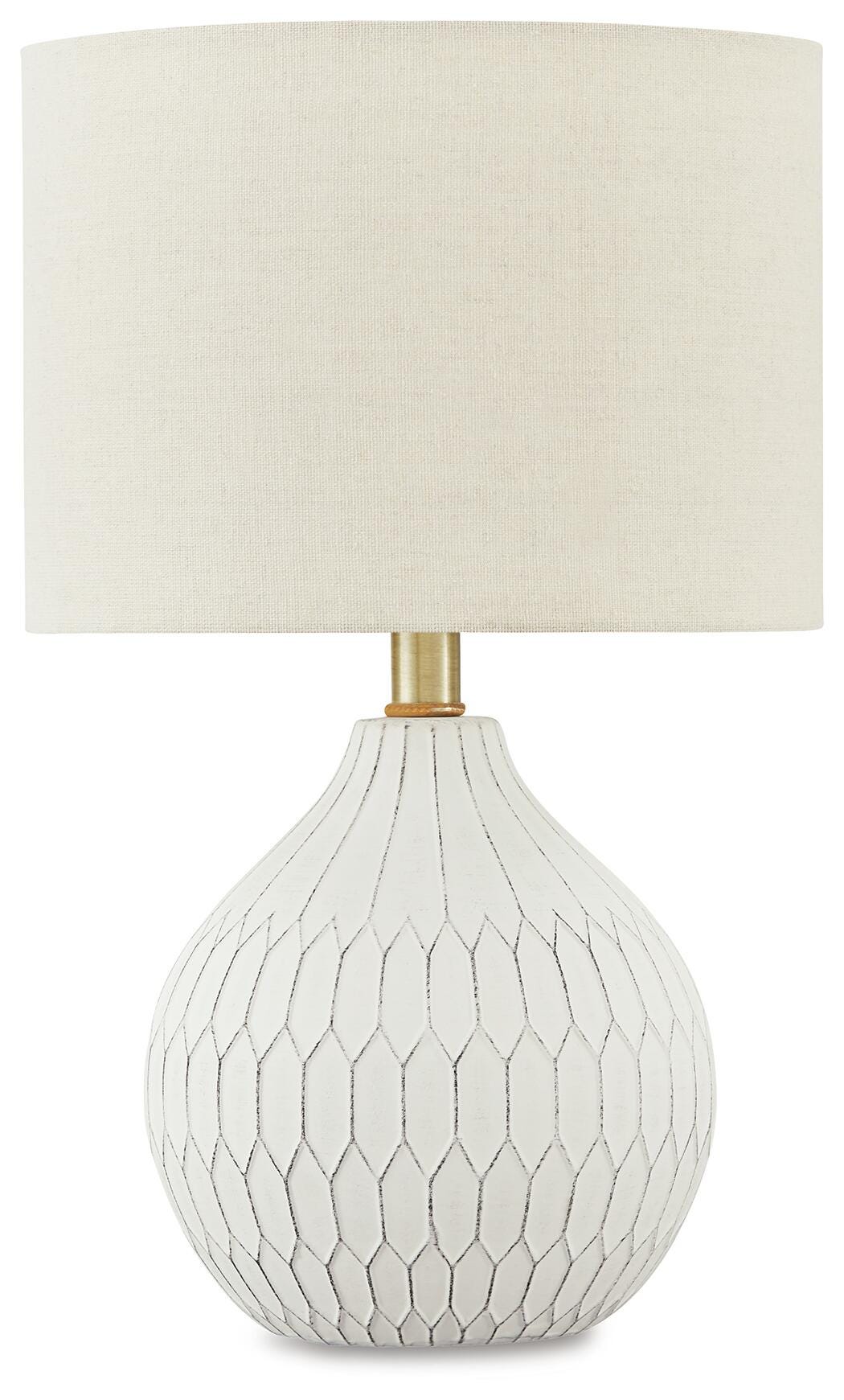 Wardmont Ceramic Table Lamp (1/CN) - White