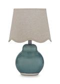 Byronburg Ceramic Table Lamp (1/CN) - Blue/Beige