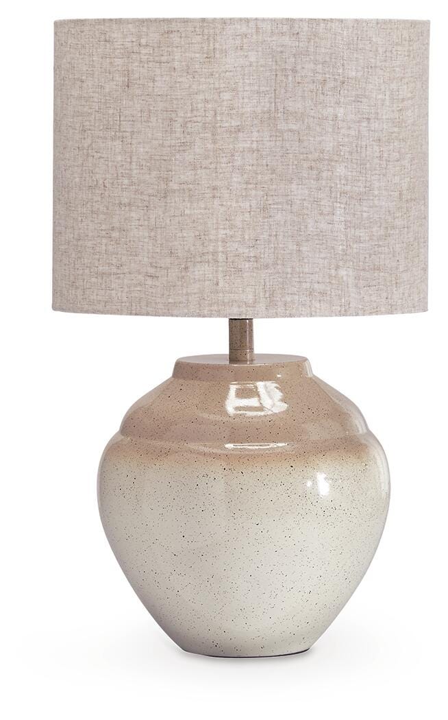 Waldish Metal Table Lamp (1/CN) - Cream/Beige