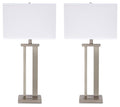 Aniela Metal Table Lamp (2/CN) - Silver Finish
