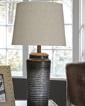 Norbert Metal Table Lamp (2/CN) - Gray