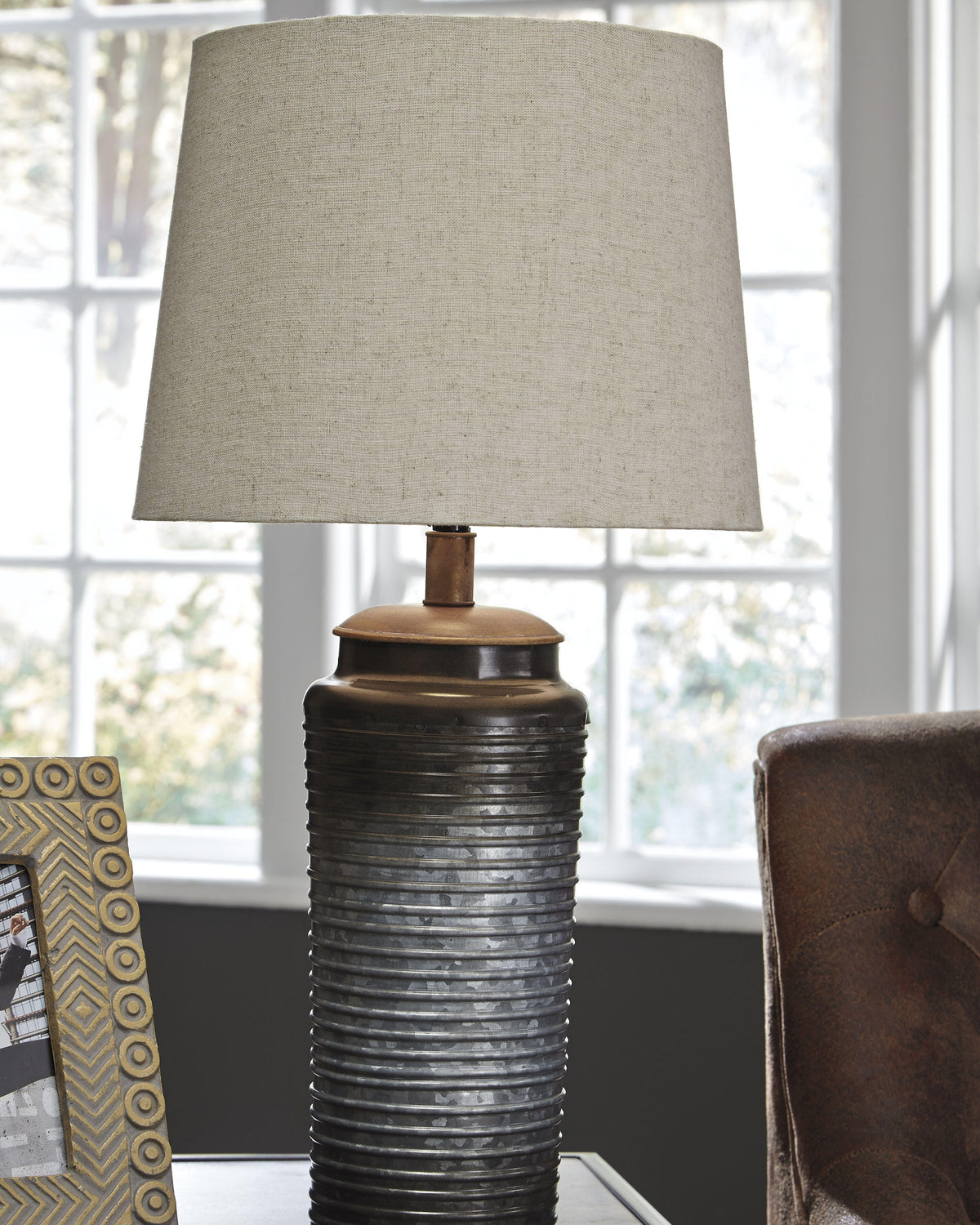 Norbert Metal Table Lamp (2/CN) - Gray