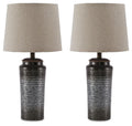 Norbert Metal Table Lamp (2/CN) - Gray