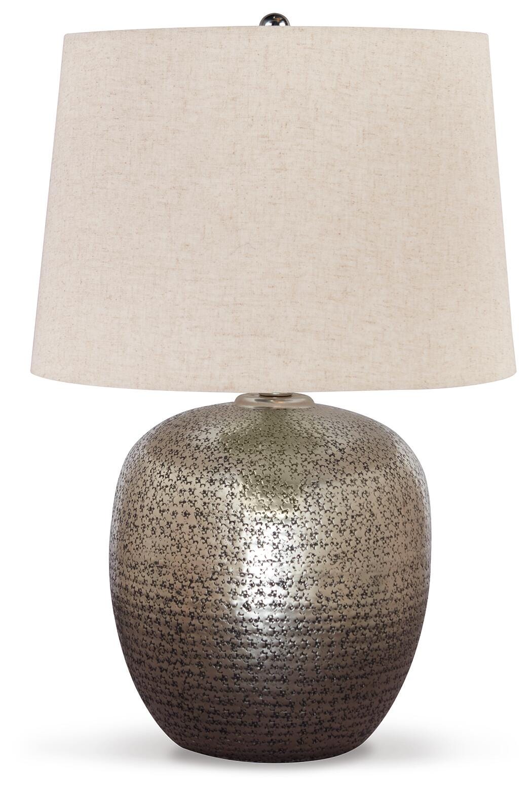 Magalie Metal Table Lamp (1/CN) - Antique Silver Finish