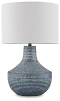 Schylarmont Metal Table Lamp (1/CN) - Antique Gray/White