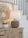 Neavesboro Metal Table Lamp (1/CN) - Antique Brown/White