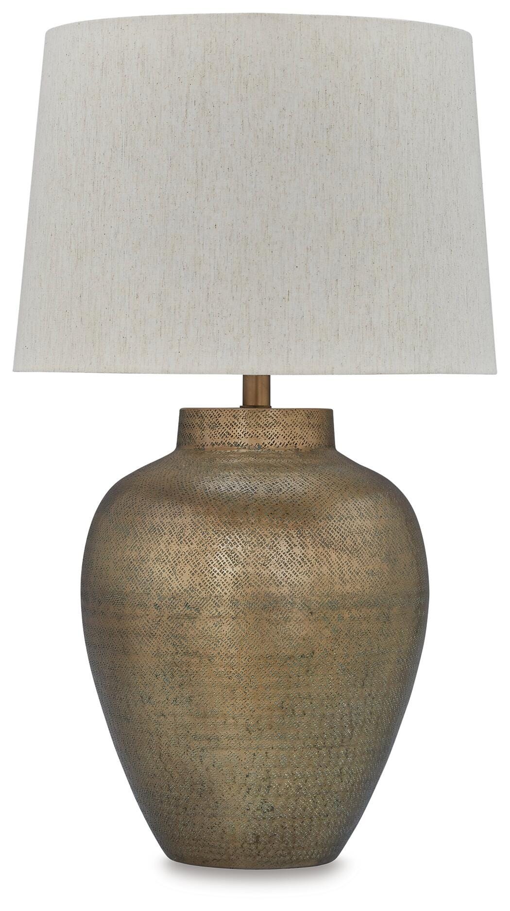 Madney Metal Table Lamp (1/CN) - Antique Gold Finish