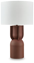 Rowandale Metal Table Lamp (1/CN) - Brick Red