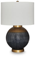 Adara Metal Table Lamp (1/CN) - Blue/Gold Finish
