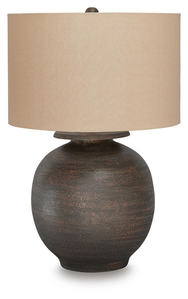 Carlenbury Metal Table Lamp (1/CN) - Antique Brown