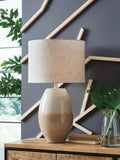 Linas Metal Table Lamp (1/CN) - Cream/Beige