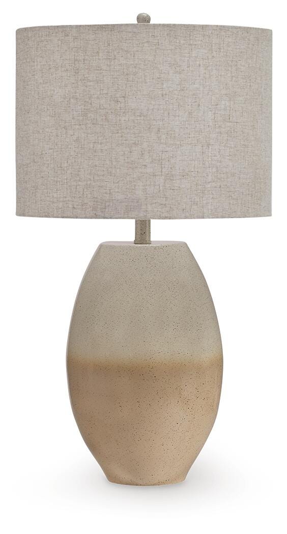 Linas Metal Table Lamp (1/CN) - Cream/Beige