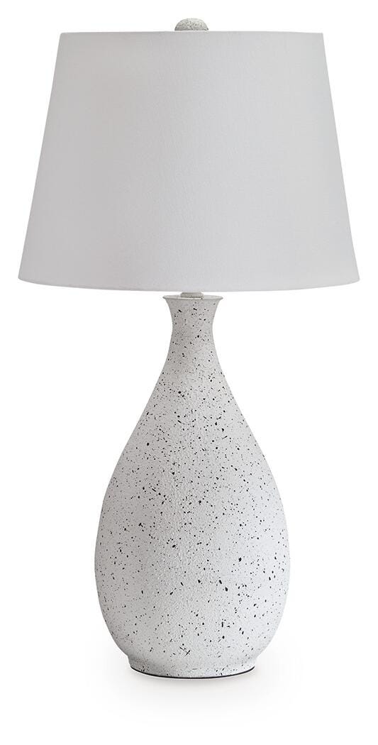 Wyattford Metal Table Lamp (1/CN) - White/Black