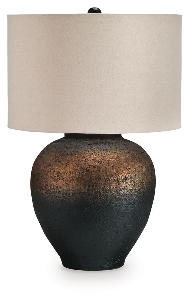 Newgerhard Metal Table Lamp (1/CN) - Brown/Black