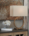 Mahala Metal Table Lamp (1/CN) - Antique Gold Finish