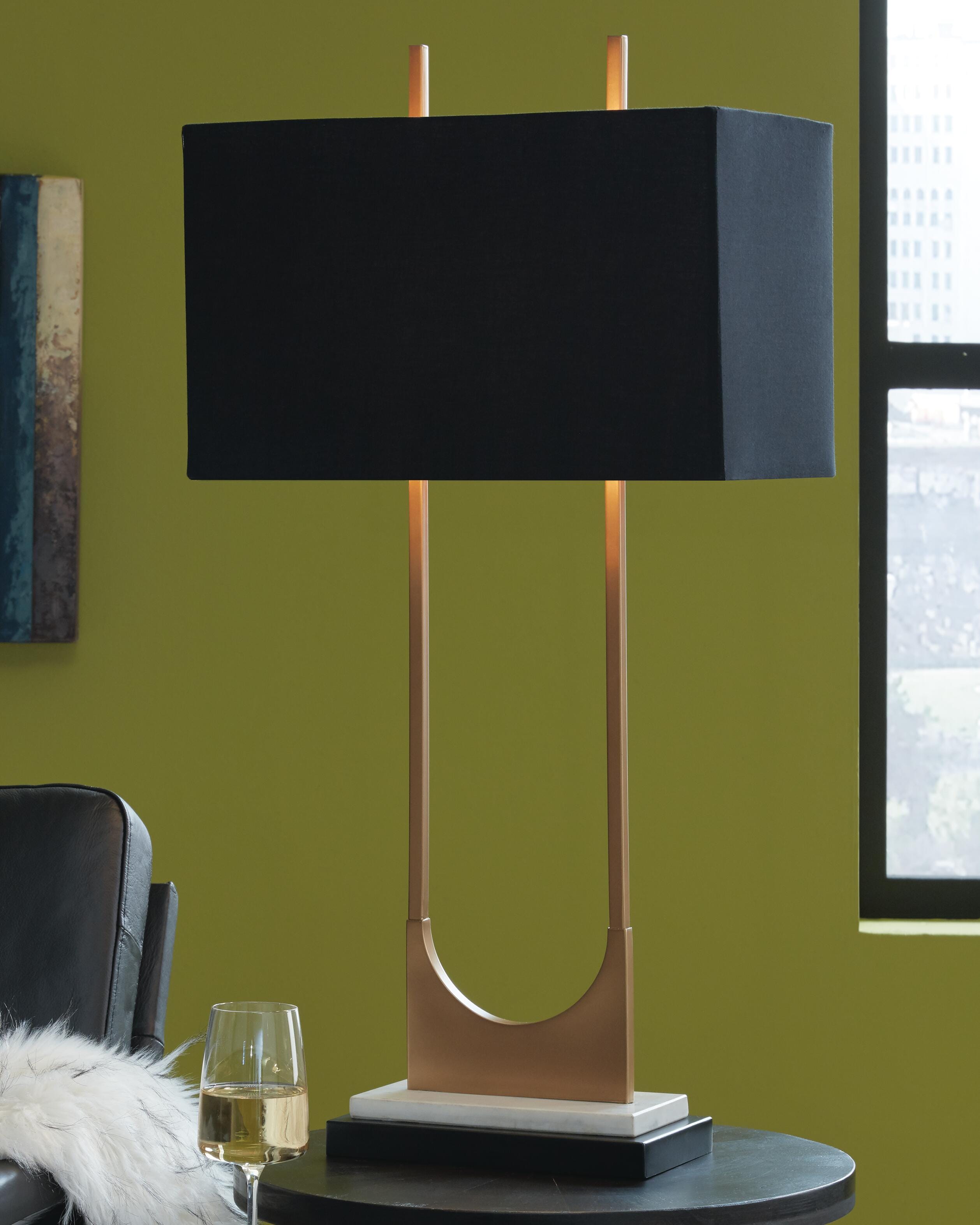 Malana Metal Table Lamp (1/CN) - Brass Finish