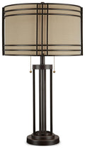 Hanswell Metal Table Lamp (1/CN) - Dark Brown