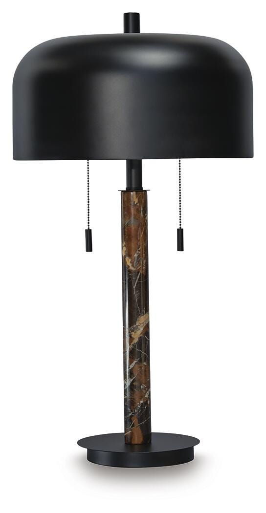 Alanbert Metal Table Lamp (1/CN) - Brown/Black