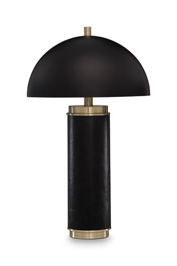 Lemland Metal Table Lamp (1/CN) - Black/Gold Finish