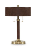 Arcmond Metal Table Lamp (1/CN) - Brown/Gold Finish