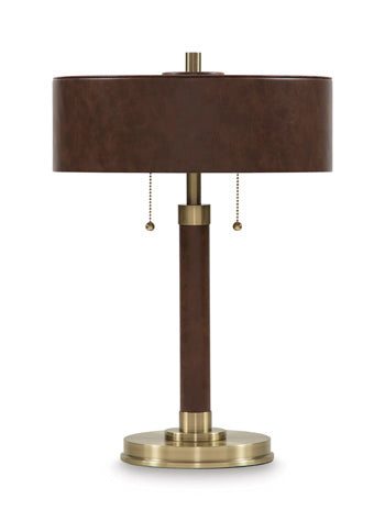 Arcmond Metal Table Lamp (1/CN) - Brown/Gold Finish