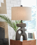 Danacy Paper Table Lamp (1/CN) - Distressed Black