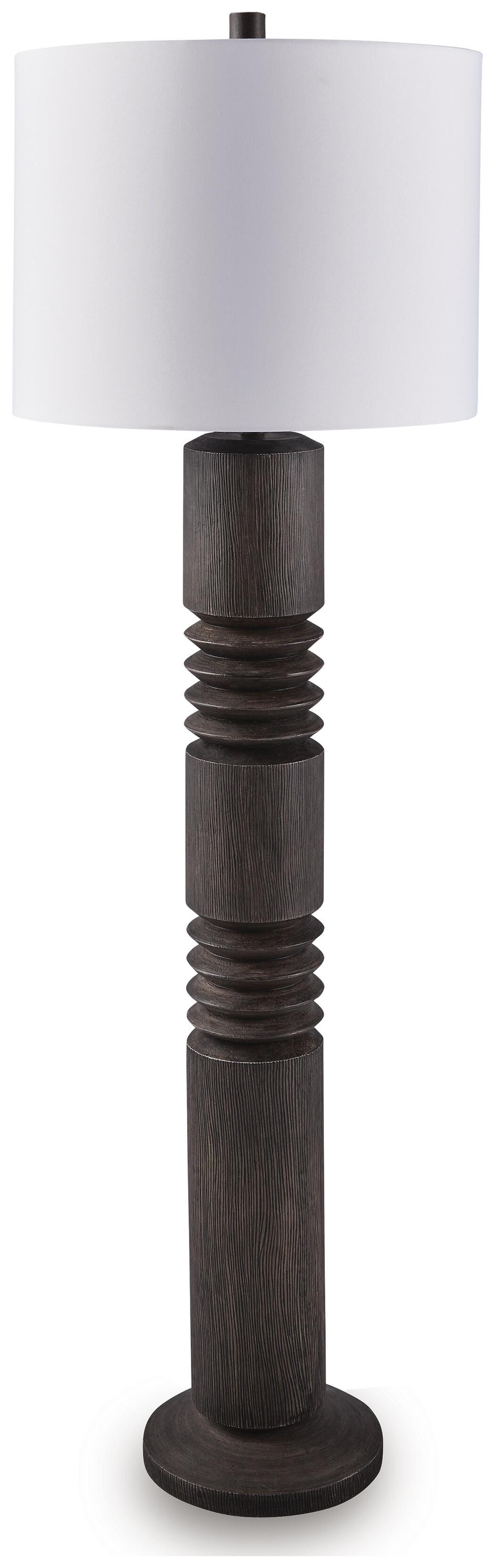 Fainwell Poly Floor Lamp (1/CN) - Distressed Black