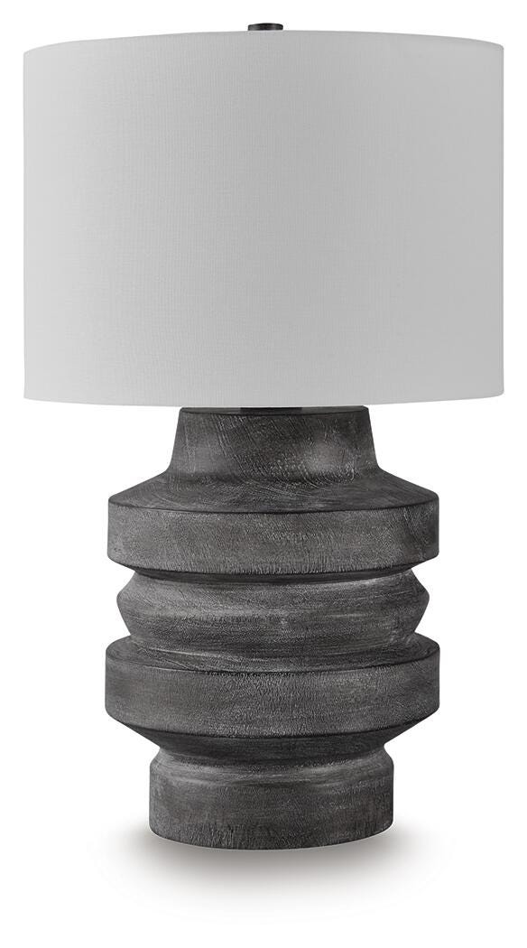 Wahida Poly Table Lamp (1/CN) - Distressed Black