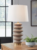 Jyllyard Poly Table Lamp (1/CN) - Brown/Gold Finish