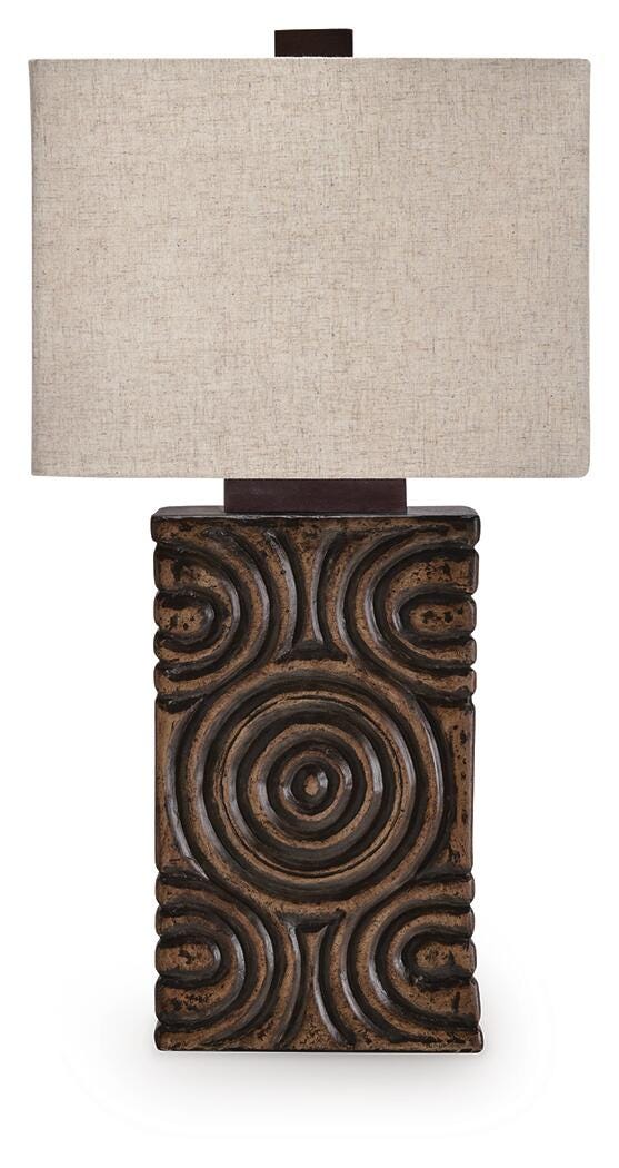 Heathbury Paper Table Lamp (1/CN) - Antique Brown