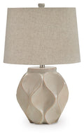 Edselham Paper Table Lamp (1/CN) - Distressed Cream