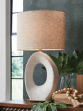 Trentlen Paper Table Lamp (1/CN) - Cream/Gold Finish