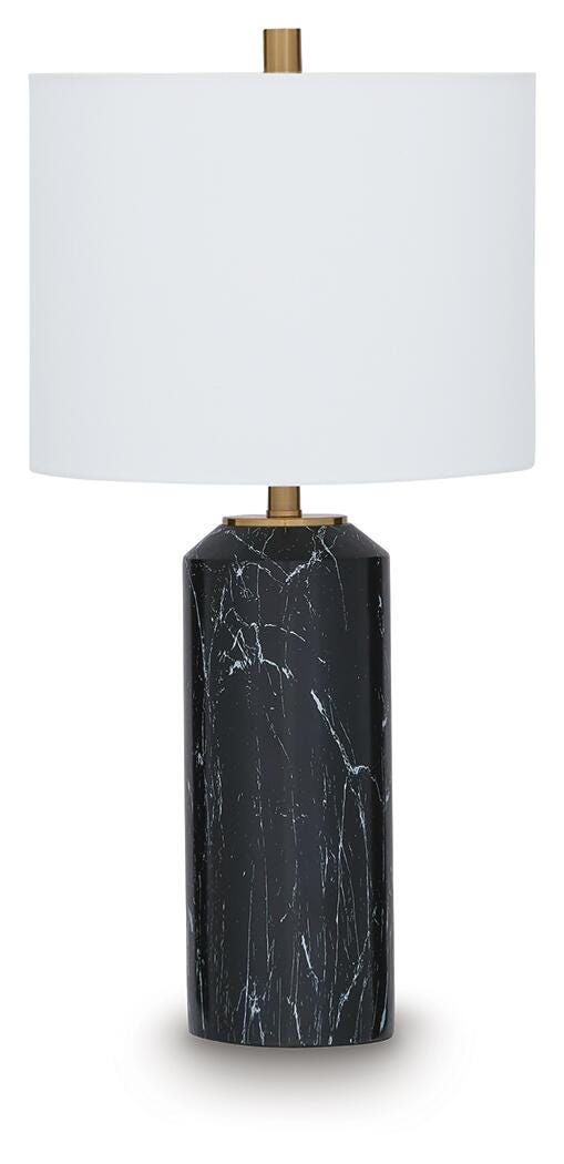 Hanzila Poly Table Lamp (1/CN) - Black/Gold Finish