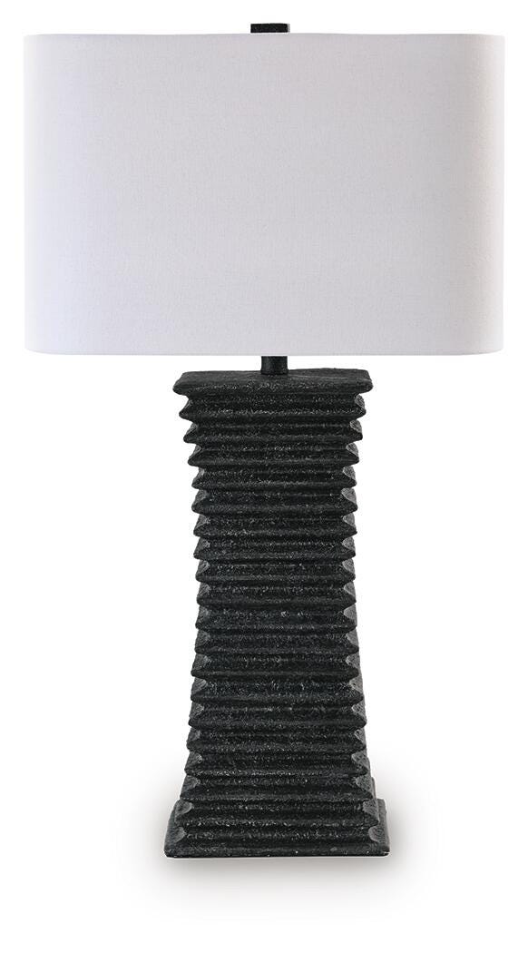 Golzar Poly Table Lamp (1/CN) - Black