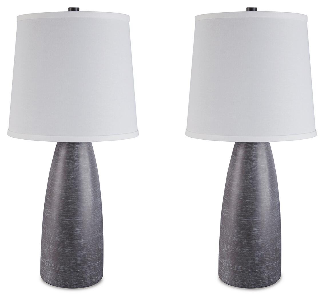 Shavontae Poly Table Lamp (2/CN) - Gray