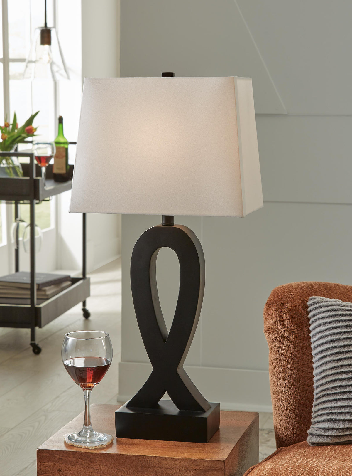 Markellton Poly Table Lamp (2/CN) - Black