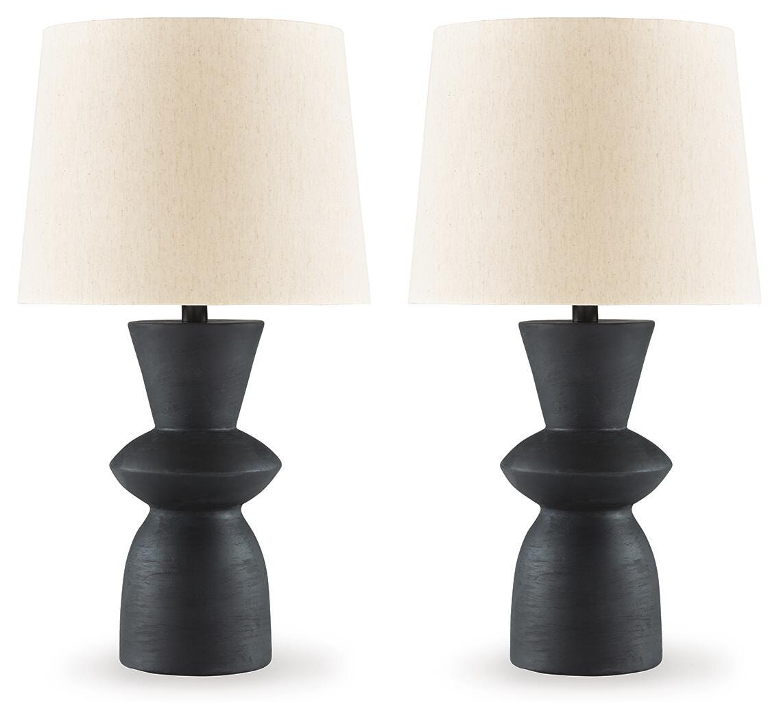 Scarbot Paper Table Lamp (2/CN) - Distressed Black