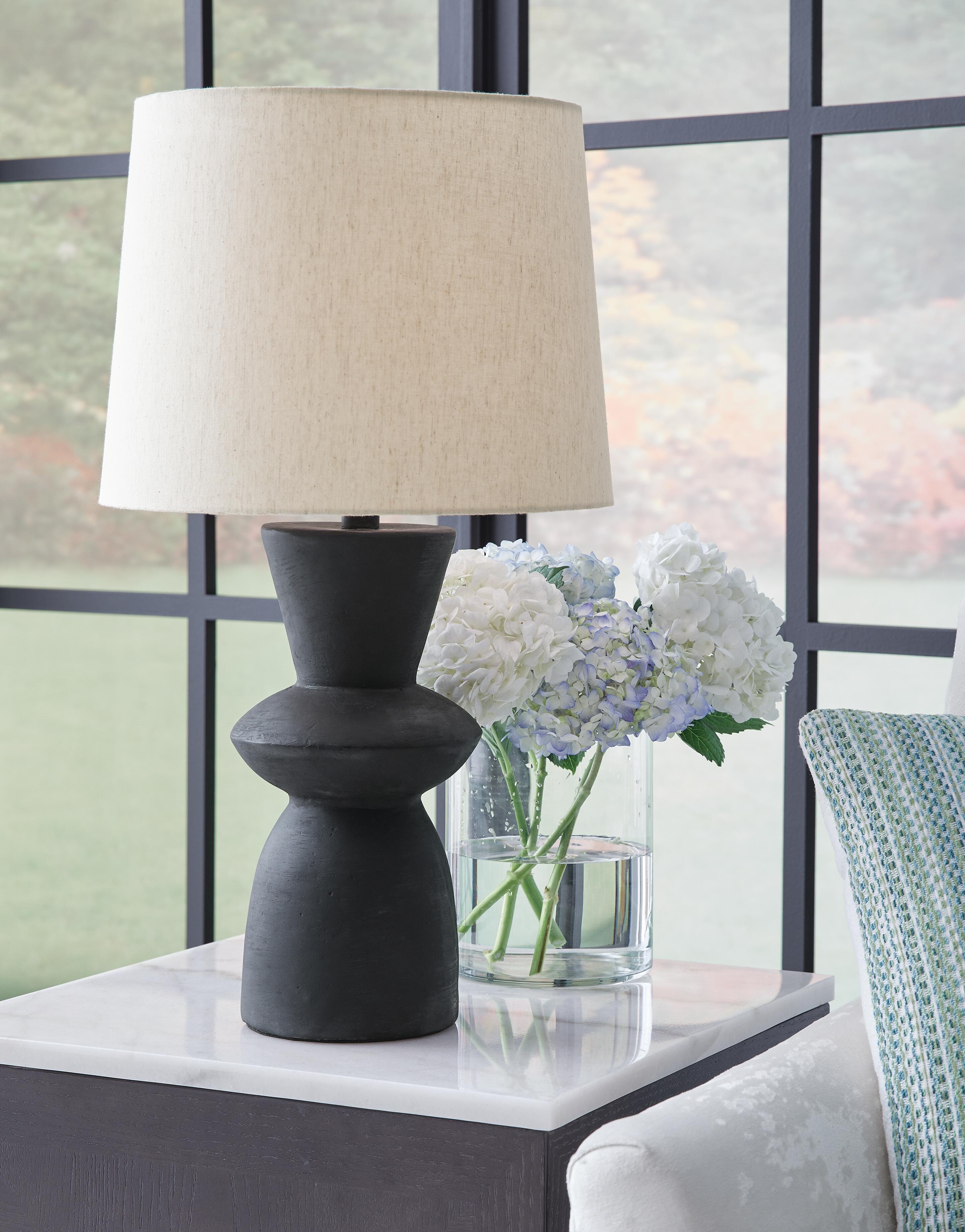 Scarbot Paper Table Lamp (2/CN) - Distressed Black