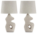 Chadrich Paper Table Lamp (2/CN) - Antique Beige