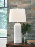 Vauville Poly Table Lamp (2/CN) - White