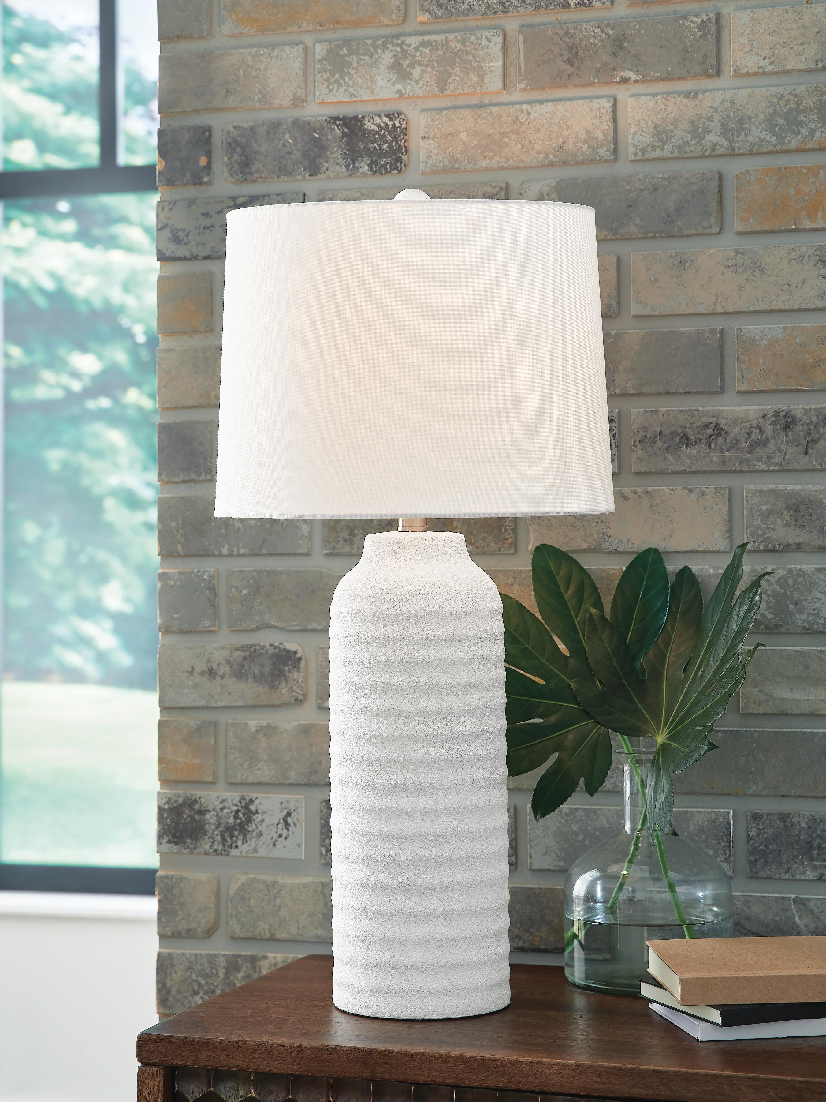 Vauville Poly Table Lamp (2/CN) - White