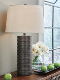 Neilett Poly Table Lamp (2/CN) - Antique Brown