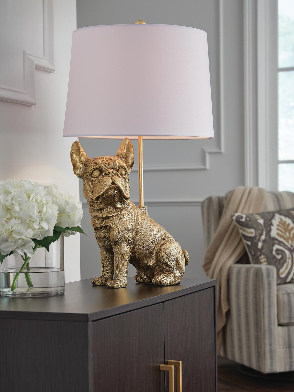 Wadeland Poly Table Lamp (1/CN) - Gold Finish